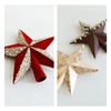 Creative Colorful Christmas Tree Topper Star Glitter Reusable Tree Topper Pentagram Plastic Christmas Tree Ornament Hotel Mall