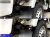 BRIGHTZ NT100 Clipper DR16T Super Mirror Finish Stainless Steel Plated Rear Mud Flaps with Extension Stays 2PC DR16 DR R16 16 NT100 Clipper Truck NT