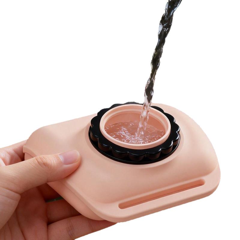 Portable Silicone Wrist Water Bottle 200ML with Adjustable Strap for Running Camping