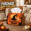 1pc 1pcs Retro Witch Hat Tissue Box with Spooky Forest Lid - Suitable for Decor, Napkin Holder Organizer for Kitchen, Car, Living Room, Bedroom - Deco