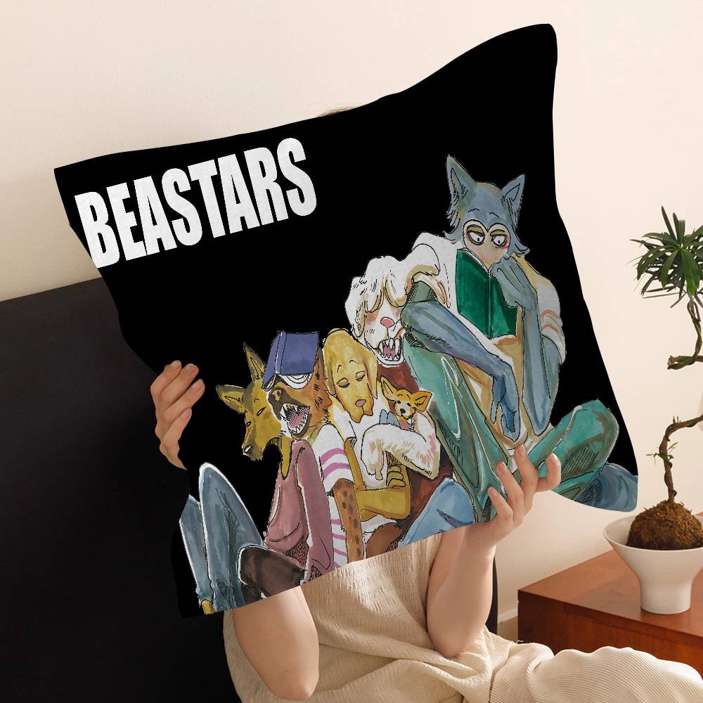 Anime B-Beastars Cushion Cover Car Throw Pillow Case For Sofa Car Christmas Gift 40X40Cm 45X45Cm