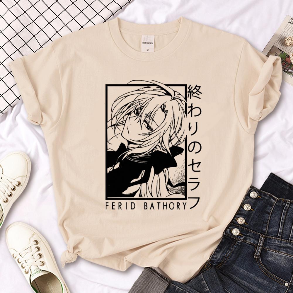 Seraph of the End t shirt men summer graphic streetwear t shirt boy designer 2000s clothes