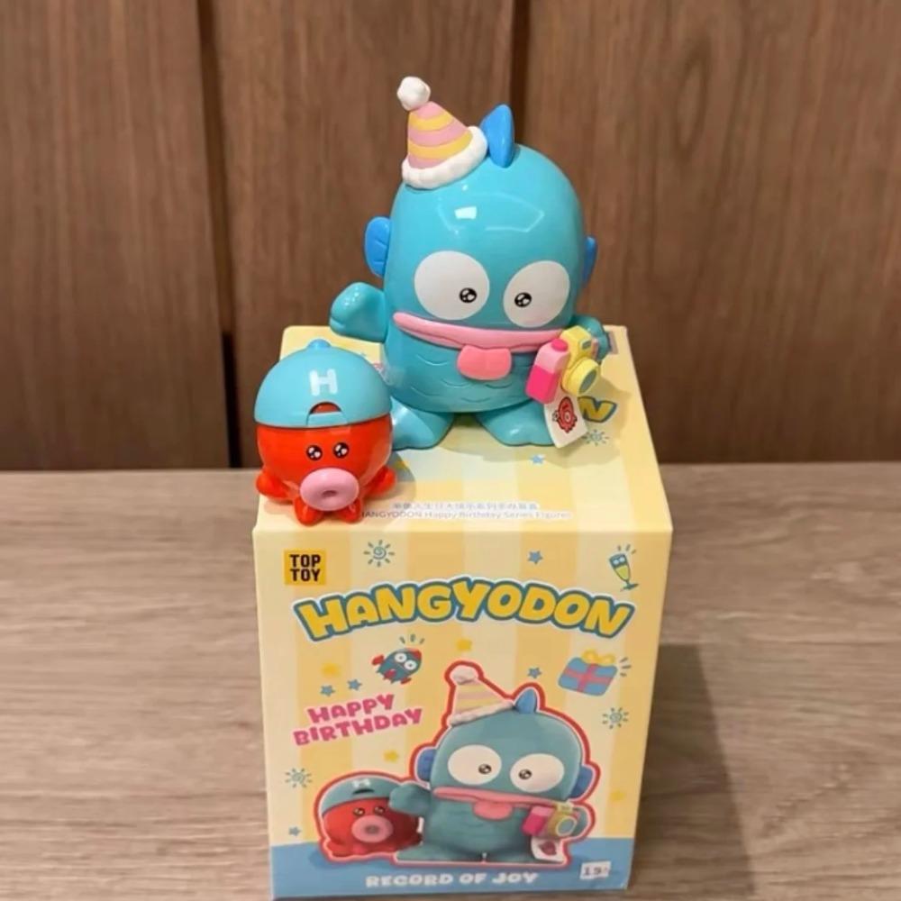 Original Sanrio Charaktere Hangyodon Happy Birthday Serie Trendiges Spielzeug Blind Box Ornamente Cartoon Niedlich Kindergeschenke