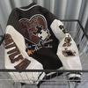 2023 Retro Embroidered Baseball Jacket for Women – American Style Cotton Coat, Loose Fit for Spring & Autumn