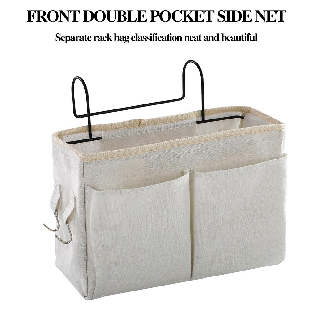 Bedside Storage Organizer Bed Desk Bag Sofa TV Remote Control Hanging Caddy