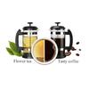 1000ML Coffee Brewing Pot French Filter Tea Brewer Coffee Pot Coffee Maker Kettle Household Hand Punch Pot Simple Pressure