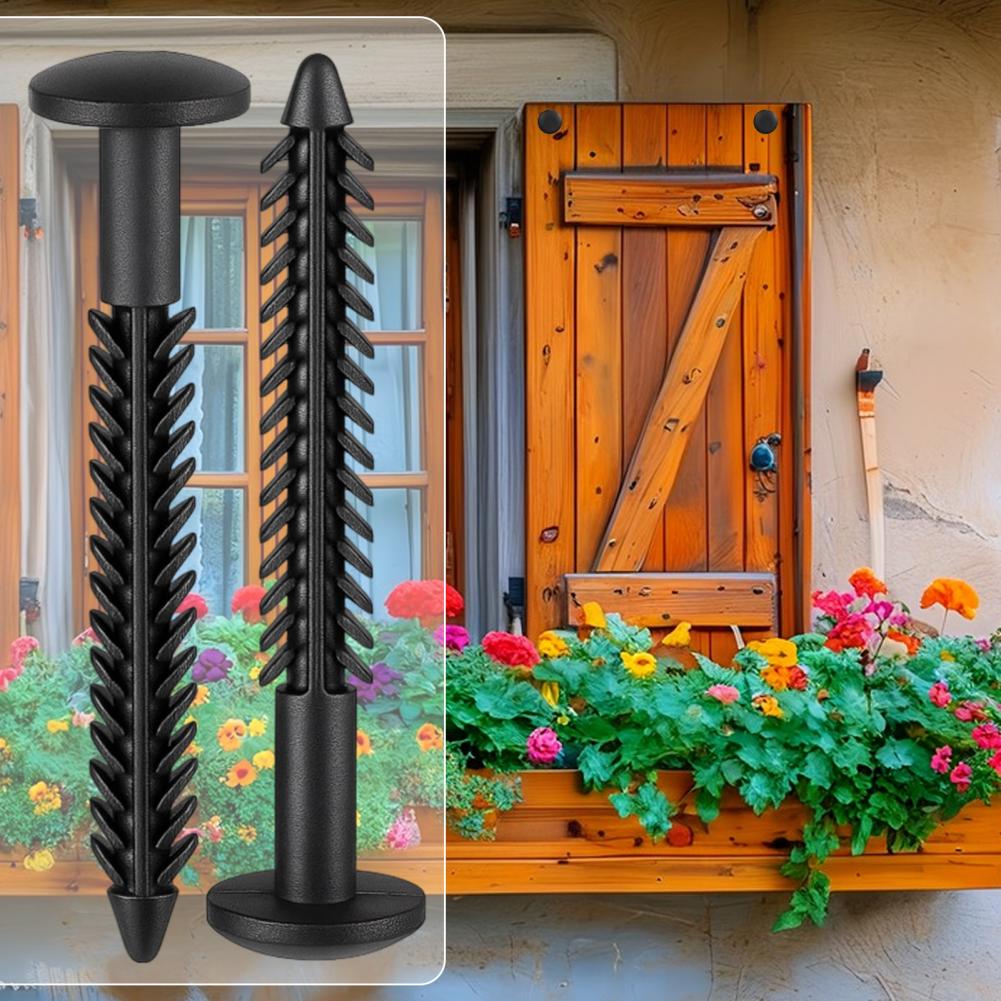 Vinyl Shutter Screws Black Vinyl Blind Fasteners Vinyl Shutter Fasteners Set with Uv Resistant Spikes Window Panel Pins