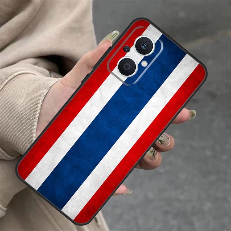 Thailand Flag Map Case For OPPO Reno 14F 13F 12F 11F 10 12 13 14 Pro 7 8 Lite OPPO Find X5 X6 X8 X9 Pro Cover