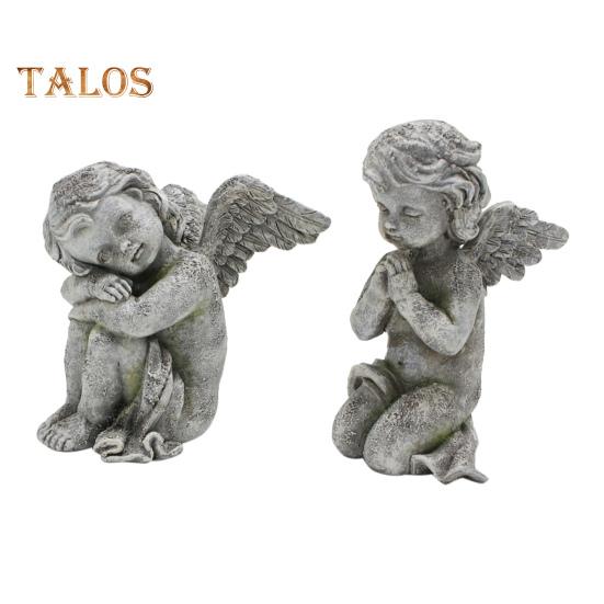 

2 шт. статуи херувима Ангел садовые мемориальные украшения водостойкие УФ-стойкие Крытый Открытый очаровательные скульптуры смолы декор ангела Sets
