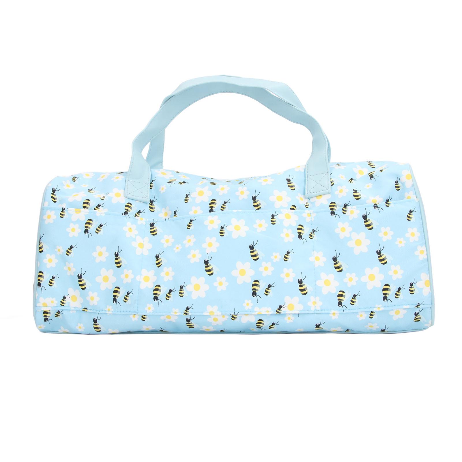 Сумка для хранения пряжи Ткань Оксфорд 600D Сумка для вязальных спиц Дышащая Портативная Сумка-органайзер для вязания крючком Большая Дорожная сумка для Blue Bee 1890₽