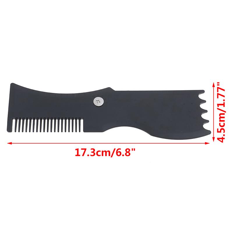 Buy Black Beard Shaping Tool Trimming Shaper Template Comb Men'S Beards ...