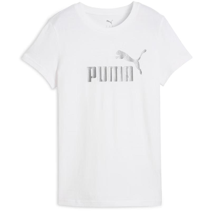 PUMA Women s ESS METALLIC Printed T-Shirt L