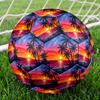 1 Stück Strand Sonnenuntergang Szene Langlebig Größe 5 Fußball Professioneller Spiel-Trainingsfußball Indoor & Outdoor Sportball p60197