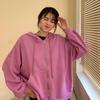 Women's Korean Style Loose Hooded Sweatshirt Jacket - Short, Thin, Trendy, 2026 Spring/Autumn Design