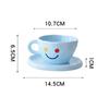 Shangqi Ins Style Matte Coarse Pottery Smiley Face Mug