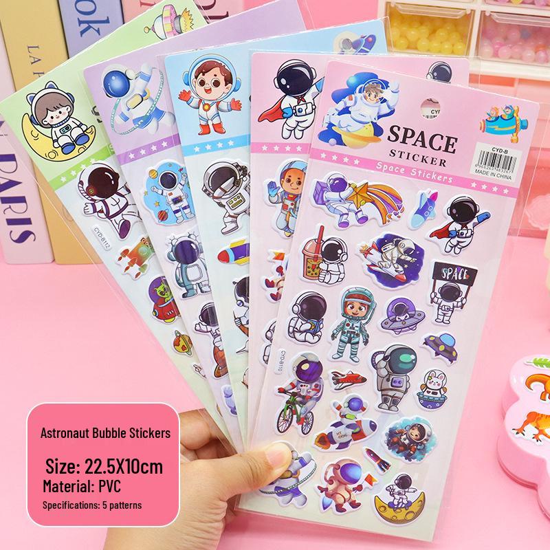 Cross-Border Multi-Style Cute Cartoon Bubble Stickers for Kids