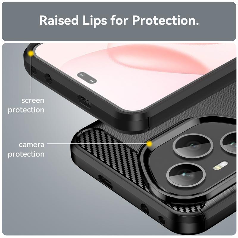 Funda For Honor 400 Pro Shockproof Soft TPU Silicone Carbon Fiber Back Cover For Honor 400 Pro Phone Case For Honor 400 Pro Case