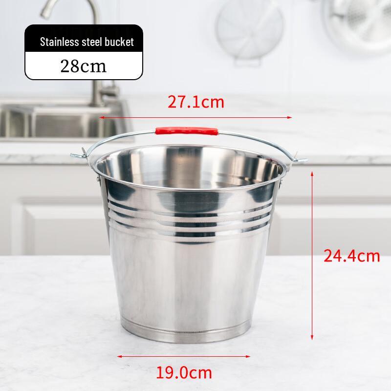 Stainless Steel Multi-purpose Bucket with Handle