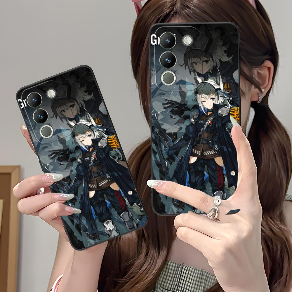 Arknights Grani Matte TPU Mobile Phone Case for VIVO V60 V50 V40 V30 V29 V27 V25 V23 Pro Lite 5G Colorful Printing Cover