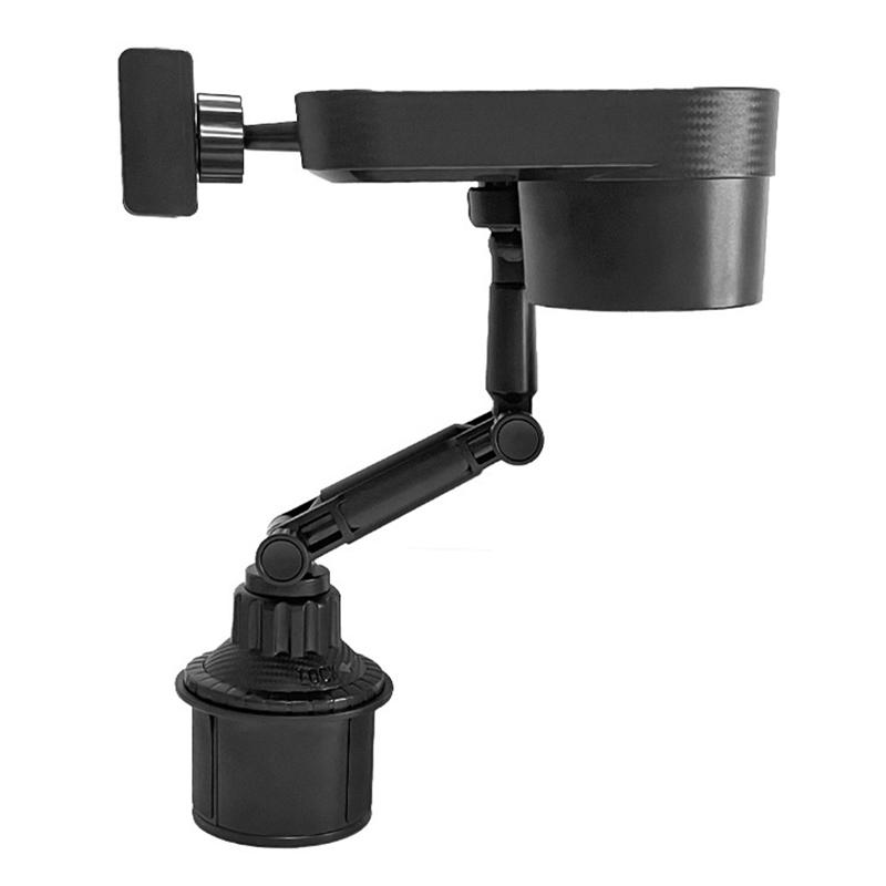 SB-6088 Car Cup Holder Tray 360-Degree Rotating Car Tray Table with Cell Phone Stand for Eating/Watching