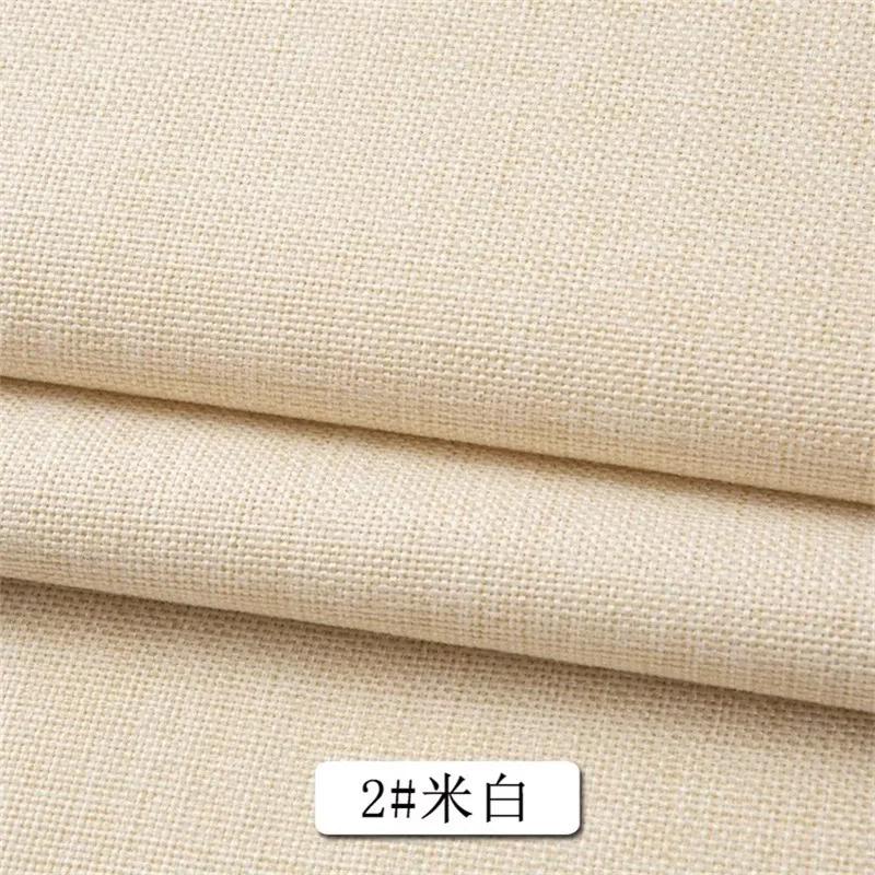 Cotton Linen Style Sofa Fabric By Meters for Upholstery Tablecloth Bag Curtain Pillowcase Diy Sewing Thick Wearable Cloth Plain