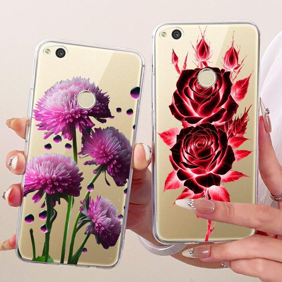 For Huawei P8 P9 Lite 2017 Case PRA-TL10 Cover Fashion Butterfly Soft Clear TPU Phone Case For Honor 8 Lite Nova Lite 2017 Funda