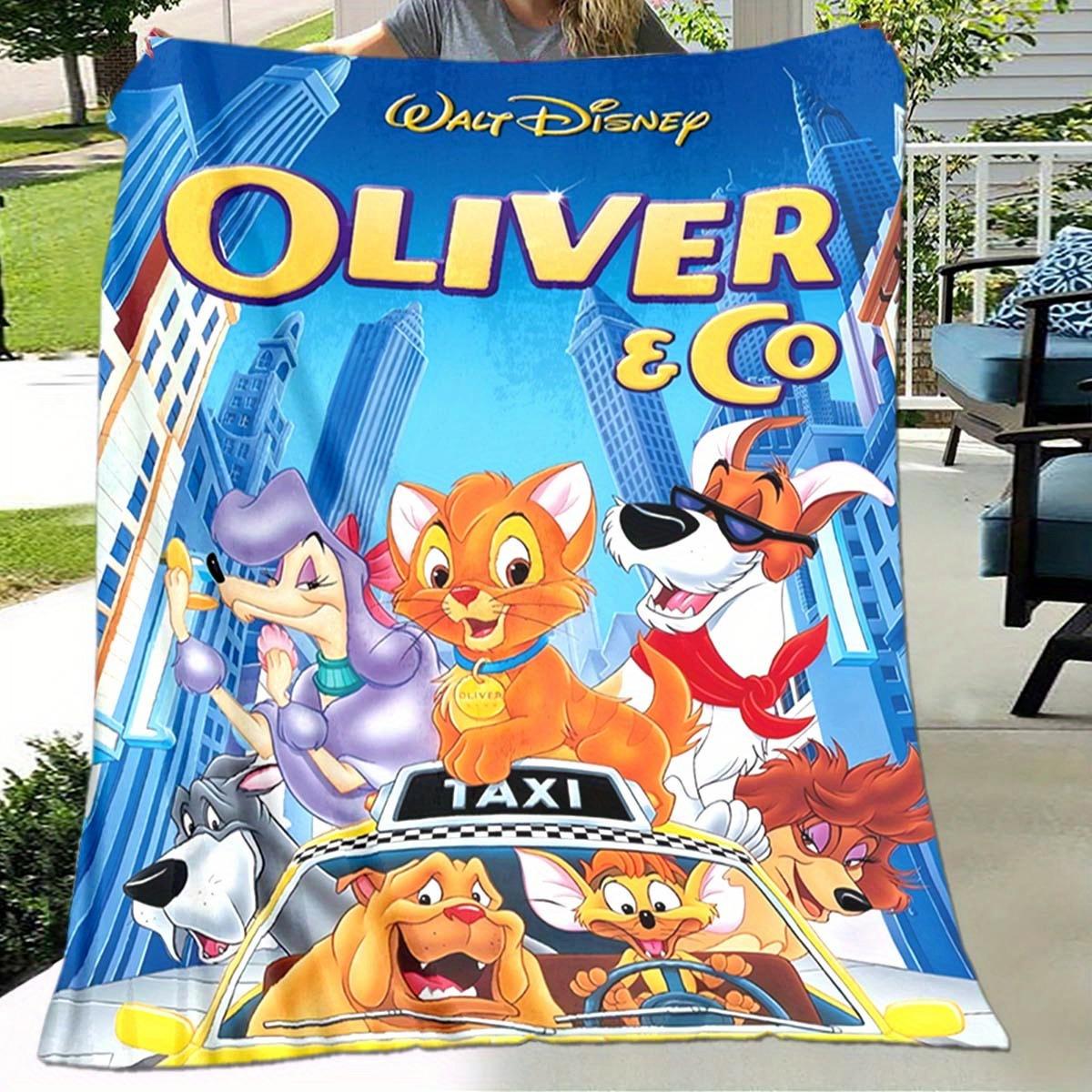 1 шт. Оливер и компания Печать для Всех Сезонов, Мультфильм, Офис, Обед, Походные Разговоры, Автомобиль, Многофункциональный Подарок 130cmx150cm