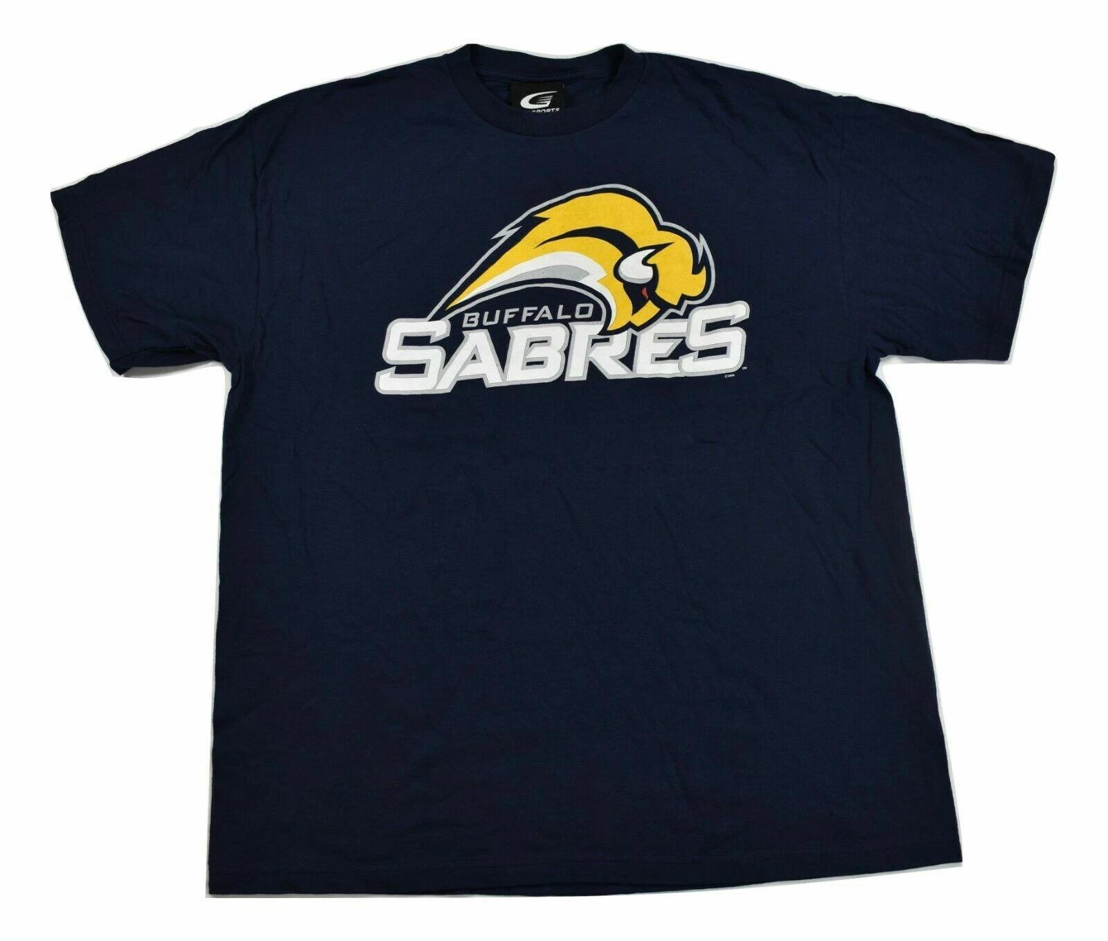 G-III By Carl Banks Mens NHL Buffalo Sabres Hockey Shirt New M, L 3XL