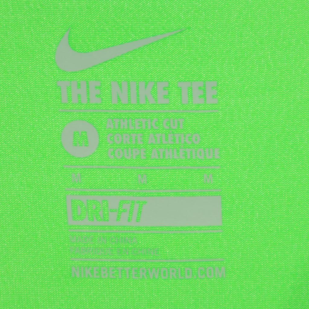 Unused NIKE Short Sleeve V Neck T-shirt M Green System DRI-FIT Women Used