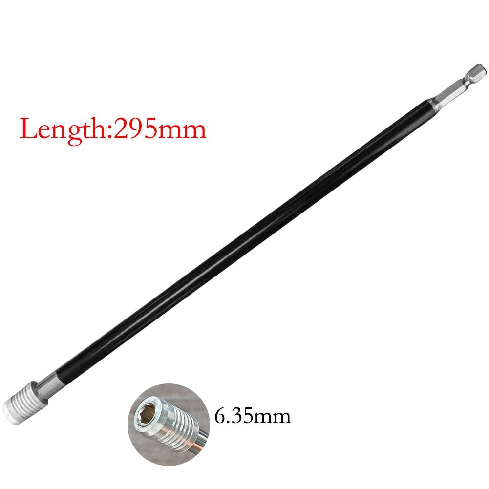 295mm Bohrerverlängerungsstange Sechskantschaft 14 Zoll Bitkopfadapter Schnellverschluss Kompatibel mit mehreren Steckschlüsselgrößen