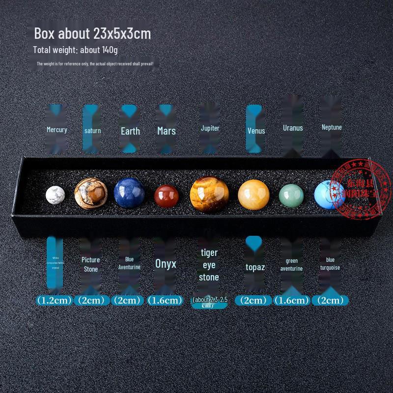 Galaxie křišťálová koule: Model sluneční soustavy devíti planet - Vzdělávací dárek pro děti