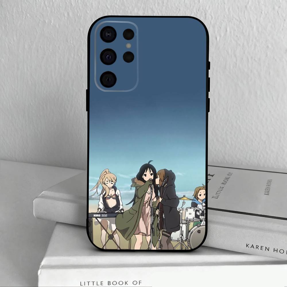 K-K-ON M-Music G-Girls   Phone Case For Samsung S25,24,23,22,30,21,10,9,Ultra,Plus,Lite,FE,4,5 G Soft Black Case