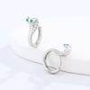 Snake-shaped Green Eye Snake Earrings Niche Design Men's Ear Hoops Fashion Ear Buckle  Daily Wear