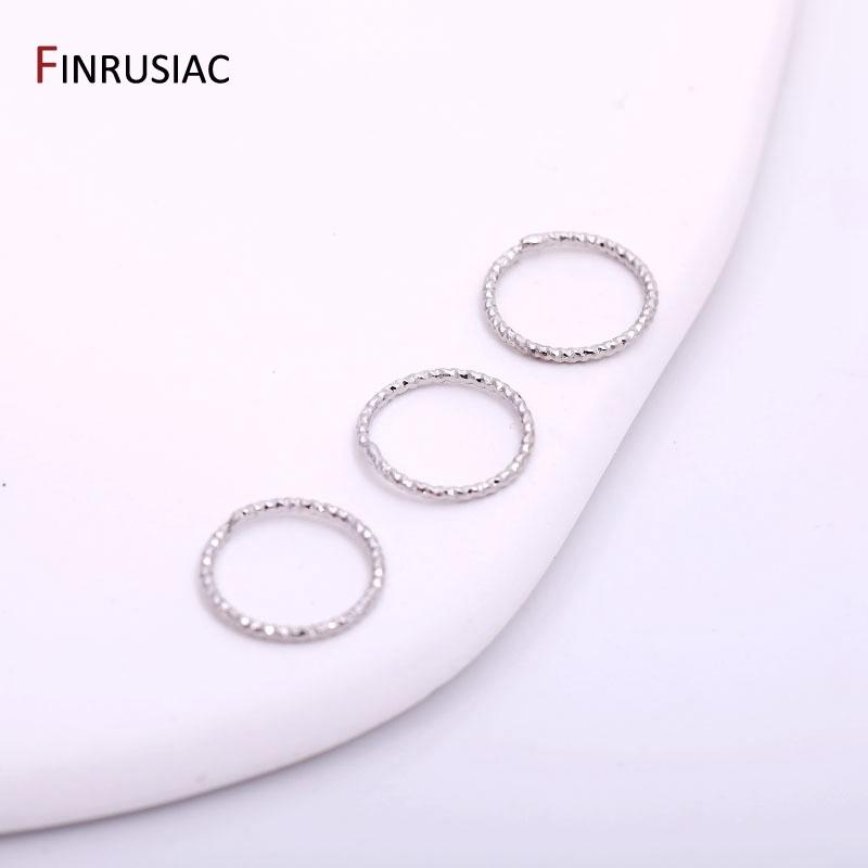

4 Sizes 18K Gold Plated Brass Metal Round Twist-Style Closed Rings DIY Jewelry Making Supplies Accessories Wholesale 20 pieces