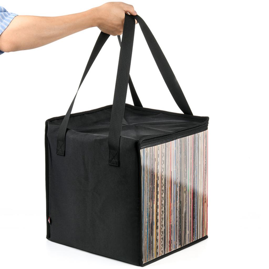 Versatile Storage Bag Mayrecords Reusable Bag Must Have Bag Shoulder Bag for Music Collections for 50pcs 12inch Vinyls