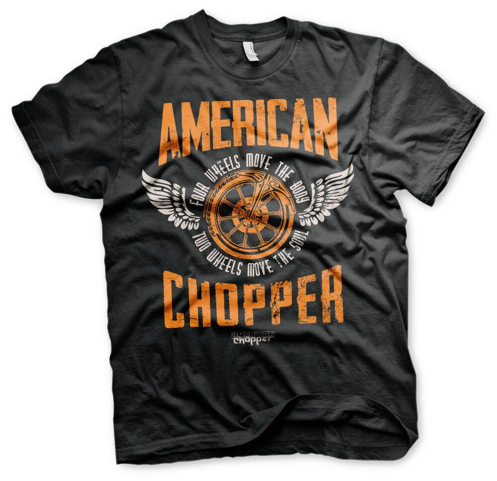 

Футболка унисекс с изображением мотоциклов American Chopper Wheels