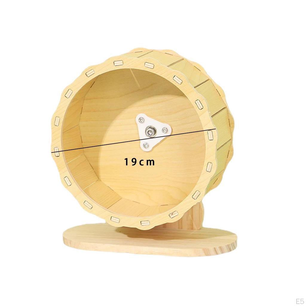 Hamster Wooden Balance Wheel Toy Fitness Supplies Cage Height Adjustable Hedgehog Small Animal