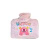 Large Capacity Cartoon Plush Hot Water Bottle with Removable Washable Cover for Stomach and Waist