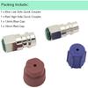 R12 To R134a Conversion Kit, R12 To R134a Retrofit Kit, R12 R22 To R134A High and Low Fitting Port 1/4" To 7/16" Conversion Adapter Air Conditioner