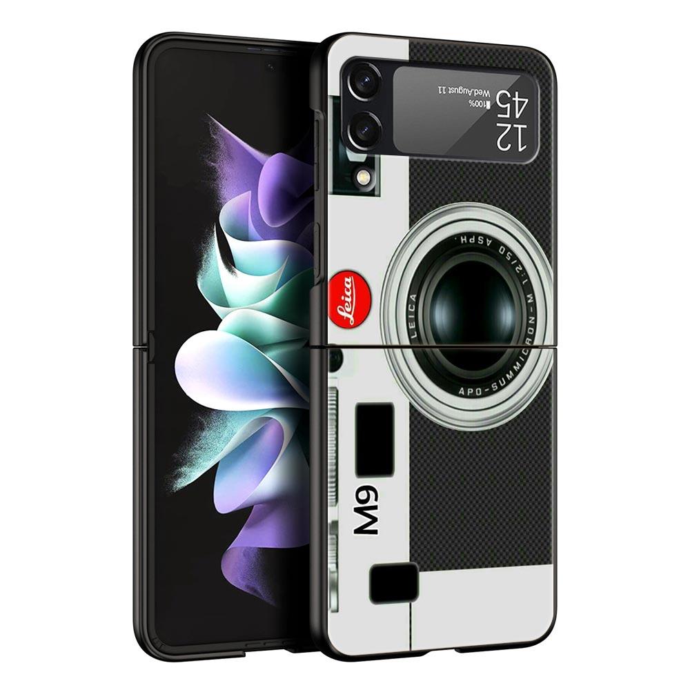 

Ретро-камера Жесткий ПК Чехол для Телефона Для Samsung Galaxy Z Flip 7 6 5 4 Черная Крышка Для Galaxy Z Flip 3 Складывающийся Корпус Fundas Capa Сумка Z Flip 5