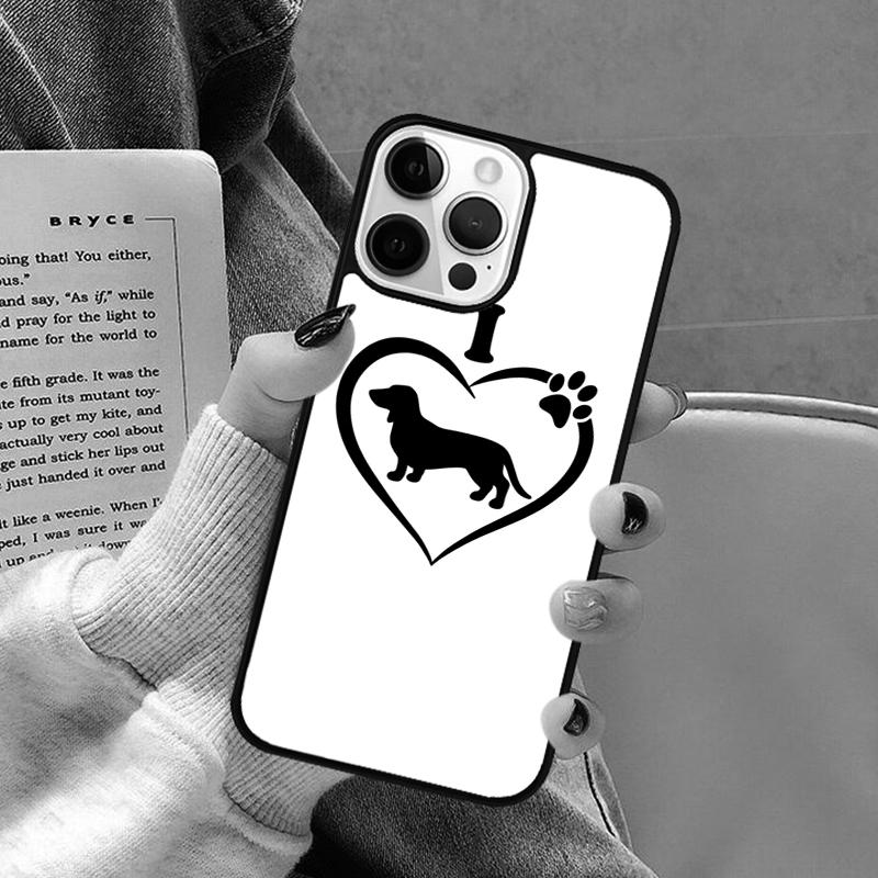 Dackel Würstchen Kunst Handyhülle für iPhone 17 Air 16 16e 15 Plus für Apple 13 11 12 14 Pro Max Hülle coque Schale