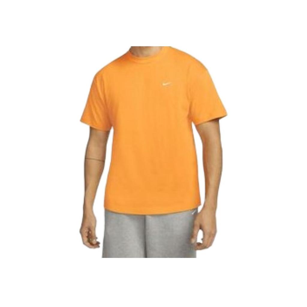 Nike SS23 Solid Color Crew Neck Fitted Short Sleeve T-Shirt Men Tops Orange DA0321-886