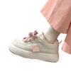 Pink Mesh Little White Shoes Children's Spring Breathable and Versatile Big Head Shoes Niche Height-increasing Women's Shoes Thick-soled Little White 