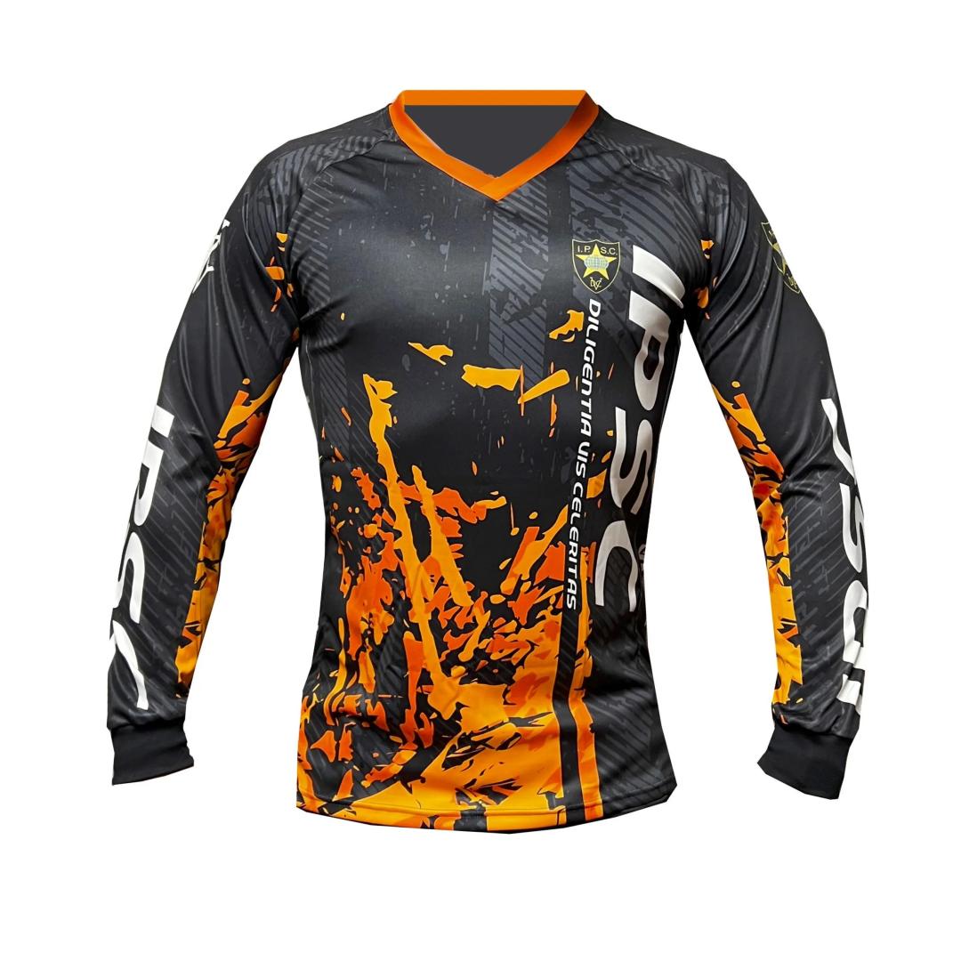 

IPSC Shirt Long Sleeve Shooting competition training jersey Spring Sports Men s T-Shirt Kid s Clothing Safety Tshirt Safety suit S