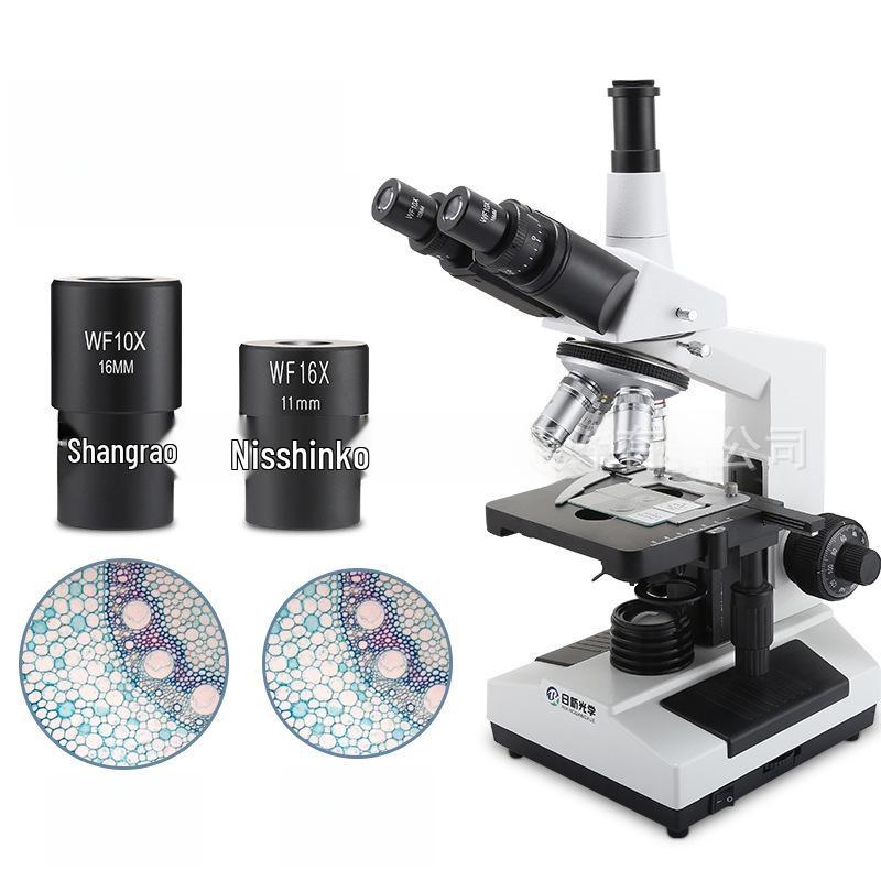 Biological Microscope 23.2mm Wide-Angle Ramsden Eyepiece WF10X/16 WF16X/11