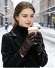 Fashion Women's Gloves Color Sheepskin Winter Warm Thin Touch Screen Gloves High Quality