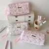 Simple Pencil Case Sweet Bows Pen Case Pencil Pouch Aesthetic Pencil Bag Pen Pouch Desk Organizers for Student