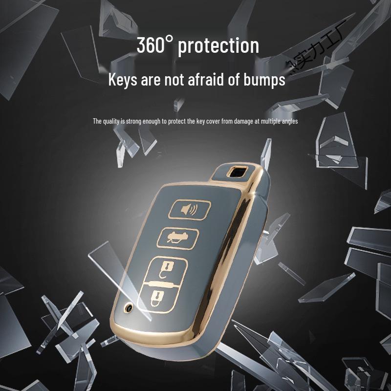 TPU Key Case Cover for Toyota: Avalon, Camry, Corolla, Highlander, RAV4