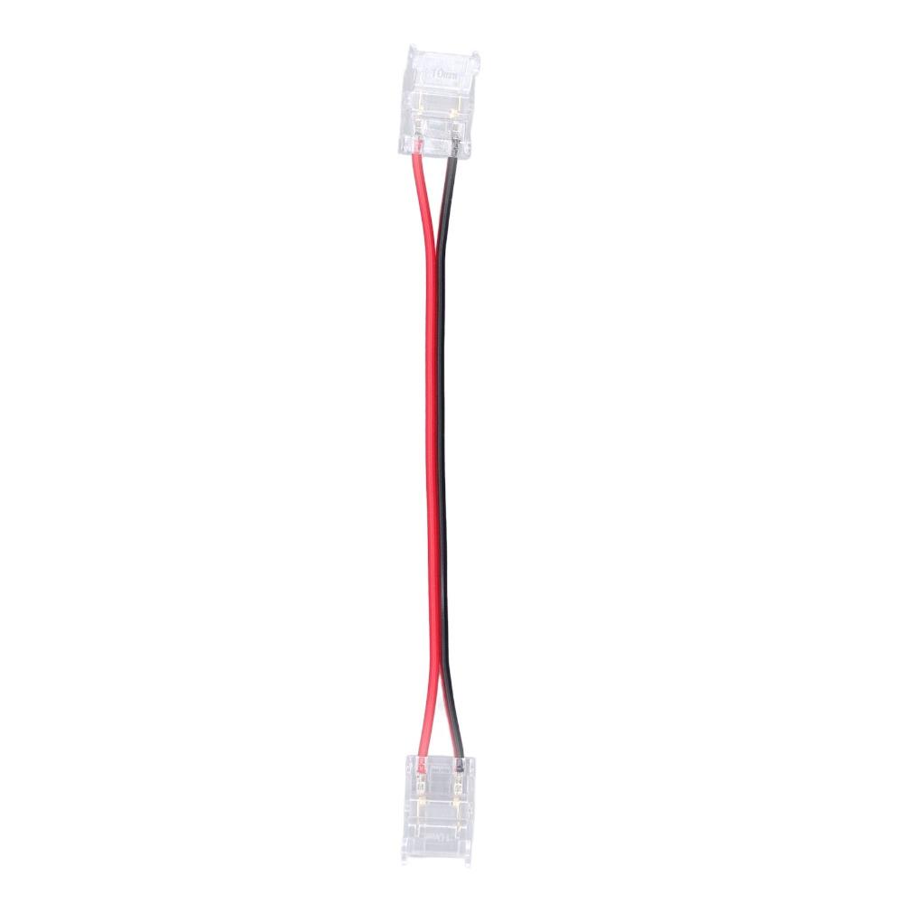 10pcs 8mm/10mm LED Strip Connector Double Headed Extension Connector  For Party