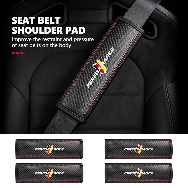 BBKN7 Car Seat Safety Belt Shoulder Breathable Protection Padding Pad For BMW Performance 1 3 5 7 Series M E93 F20 iX1 iX2 iX3 iX5 iX6